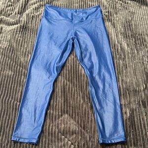 ZYIA Sheen Light and Tight Blue Ankle Leggings